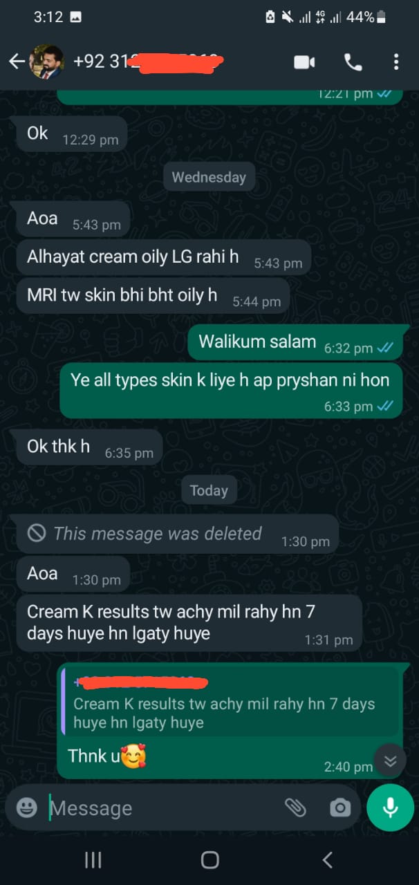 Al Hayat Skin Care Whitening Cream